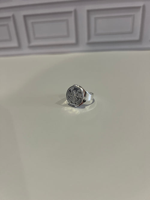 925 Sterling Silver Men's Women's Libertad Centenario Moneda DESIGN Coin Ring