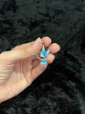 925 Sterling Silver Women's Girls Men's Blue Humming Bird Pendant Charm